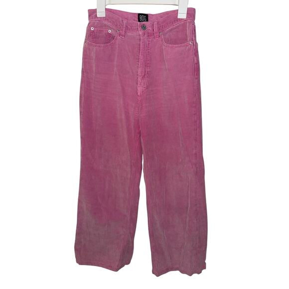 BDG Pants - BDG Urban Outfitters High & Wide Pink Corduroy Pants - Size 28